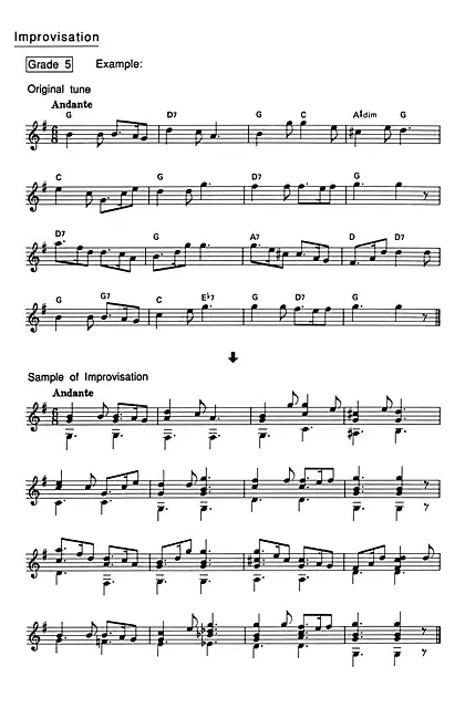 yamaha雅马哈Examples of Improvisation
